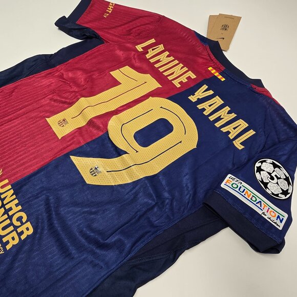 Lamine Yamal FC Barcelona Jersey #19 Blue & Red 24/25 - Picture 1 of 12